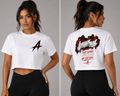 Women’s Fitted White Crop Top