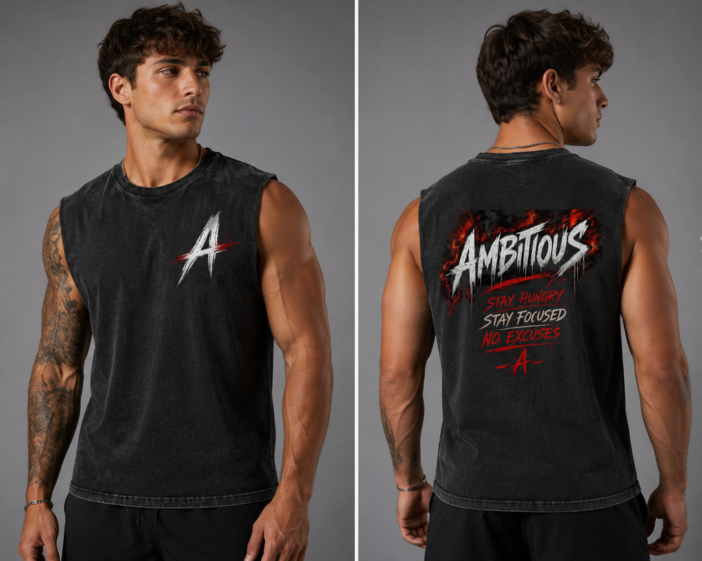 Men’s Reversed Black Sleeveless shirts
